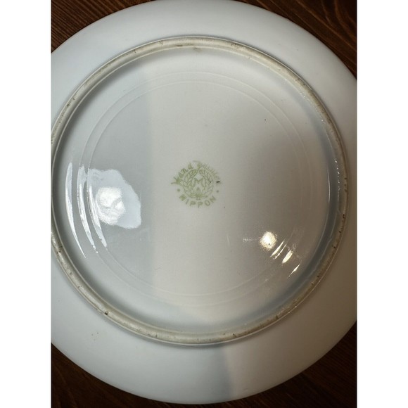 Antique Nippon Morimura Hand-painted Dish with Moriage Finger Handle - Landscape - Picture 8 of 11